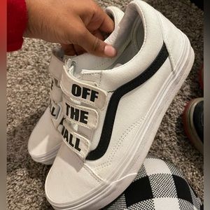 white velcro vans